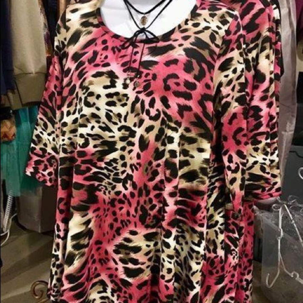 Pink Leopard Tunic/Dress 👛